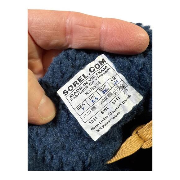 Sorel Tivoli Plaid Waterproof Snow Boots Women size 7 - Picture 4 of 7